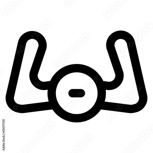 Aeroplane Steering Wheel Icon