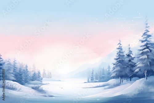 "A Winter Wonderland: Festive and Serene" AI generated. © Gogi