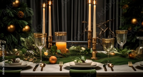  The Art of Entertaining  Christmas Table Setting Ideas  AI generated.