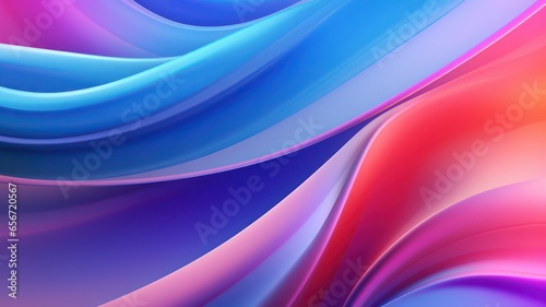 Soft wave neon pink  blue and red background created with Generative AI