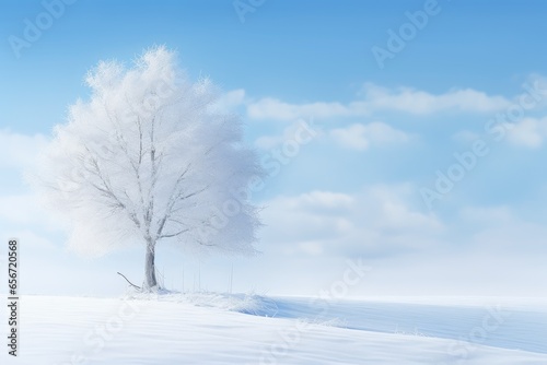 "Quietly Stunning Snowy Expanse". AI generated. © Gogi