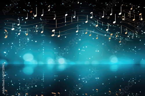 "Create a symphony of holiday joy with our musical notes, setting the perfect ambiance for your Christmas parties and bringing smiles to the faces of your loved ones." AI generated.