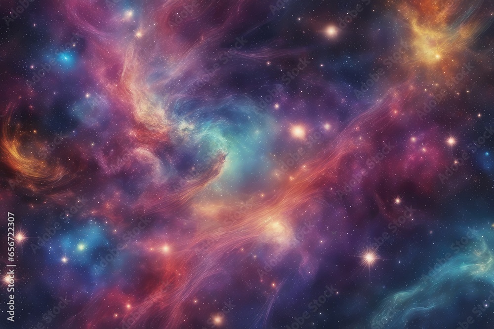 Full-color spectrum in galactic space design Full-color spectrum in galactic space design