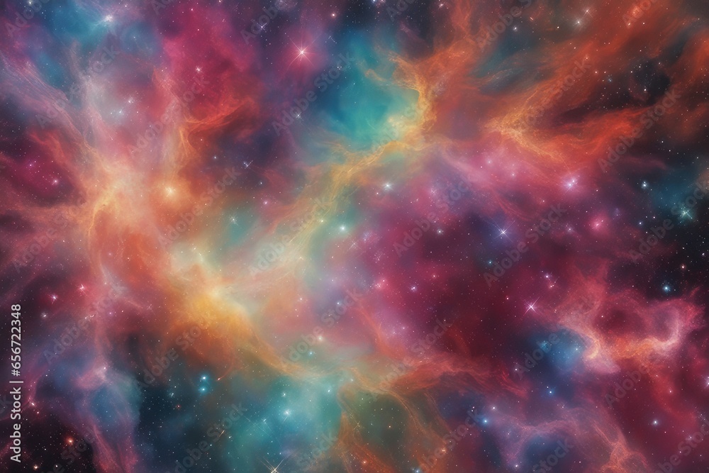 Colorful cosmic background with vivid elements Colorful cosmic background with vivid elements