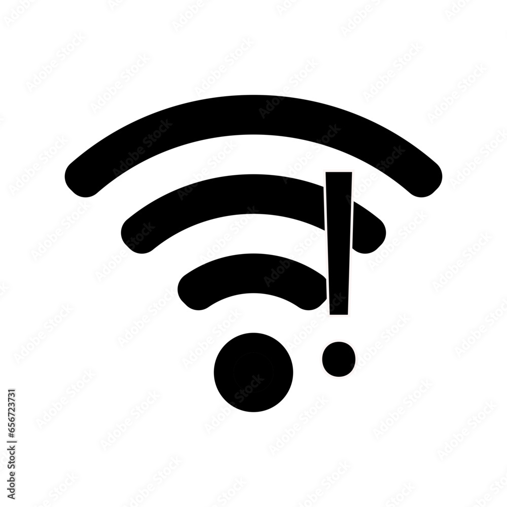 WIFI Internet not connecting icon WIFI Internet not connecting icon