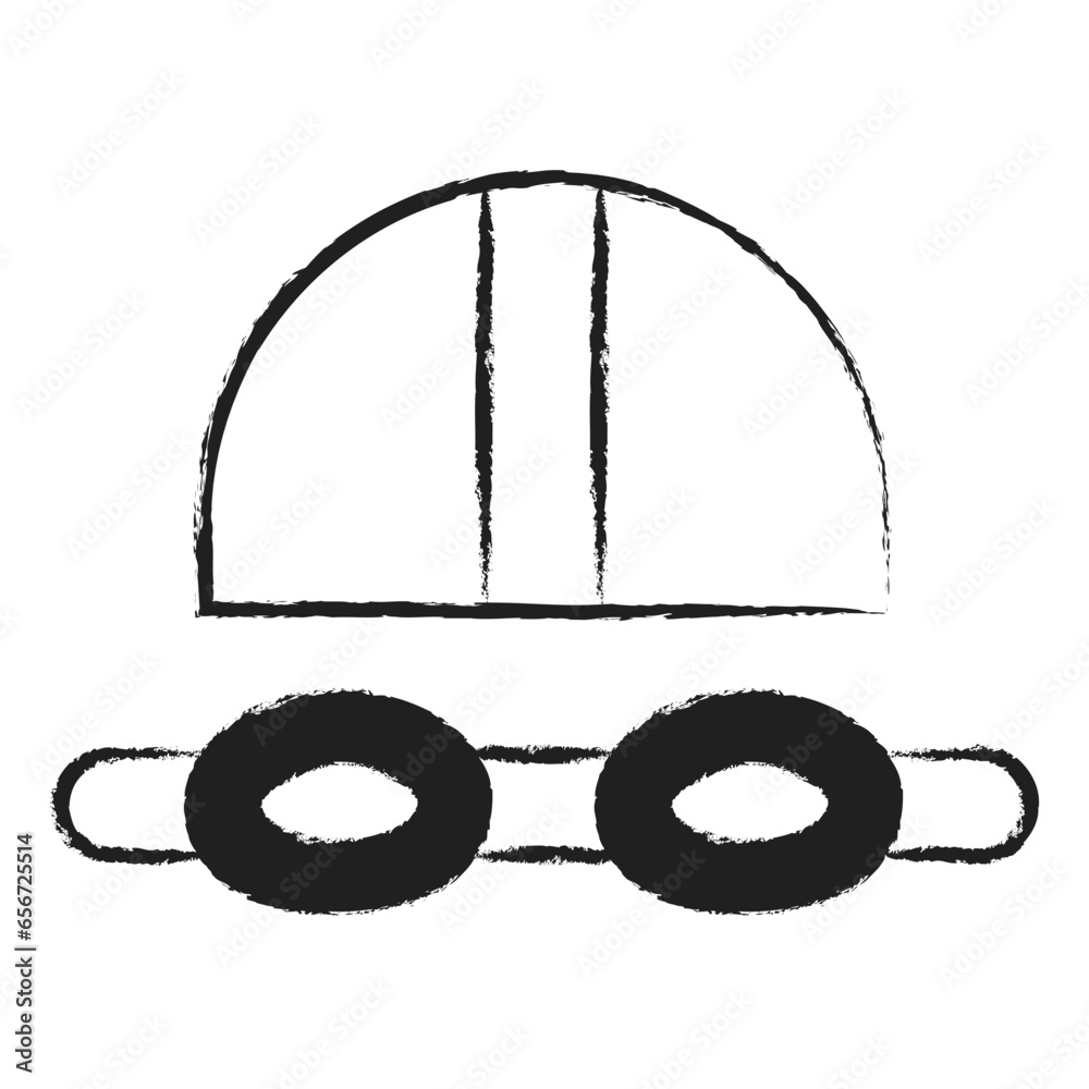 Hand drawn Swimming pool icon Hand drawn Swimming pool icon