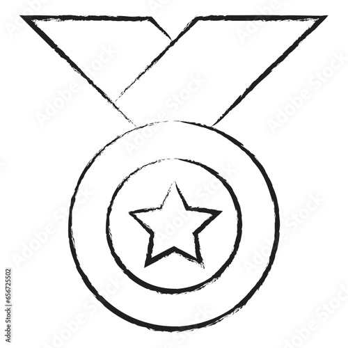Hand drawn Medal icon