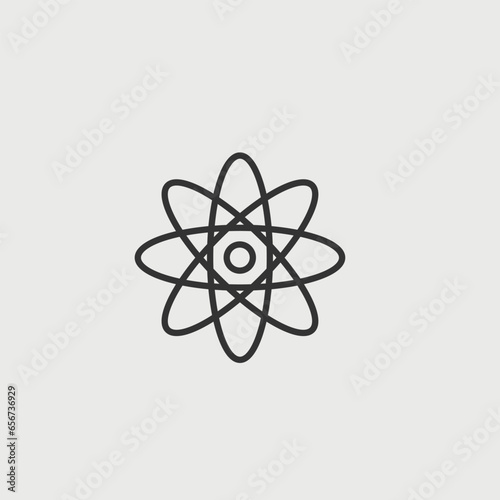 ATOM vector icon illustration sign