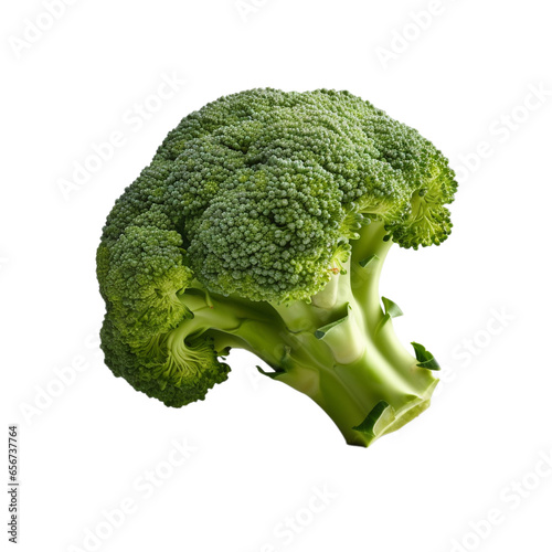 broccoli isolated on white background, ai generated