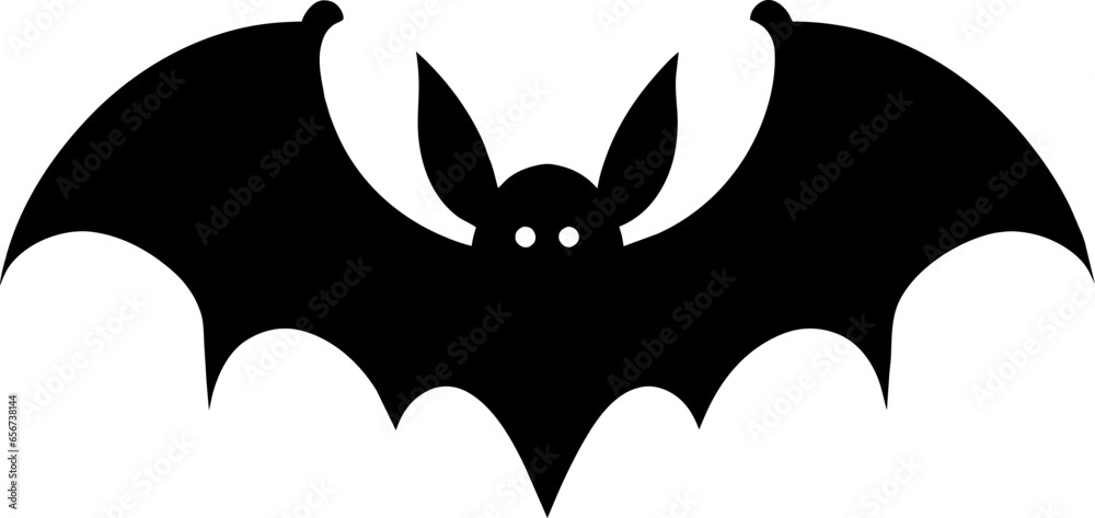 bat silhouette isolated black on white background bat silhouette isolated black on white background