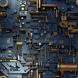 Engineering mechanical technology repeat pattern background