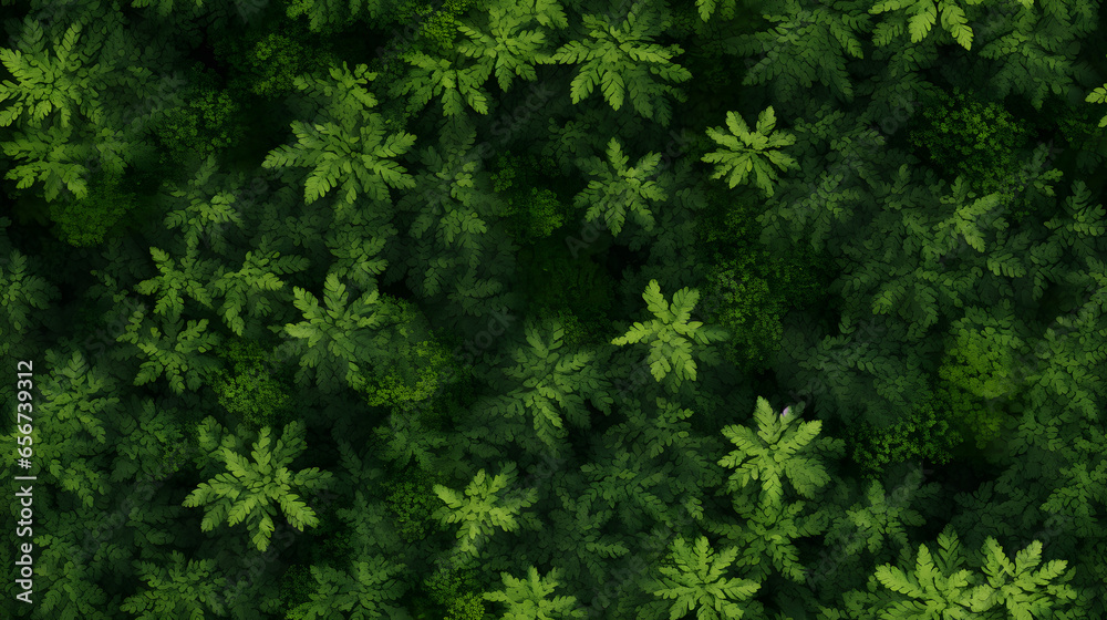 Seamless Tile - Forest Illustration - Repeating Pattern - Generative AI