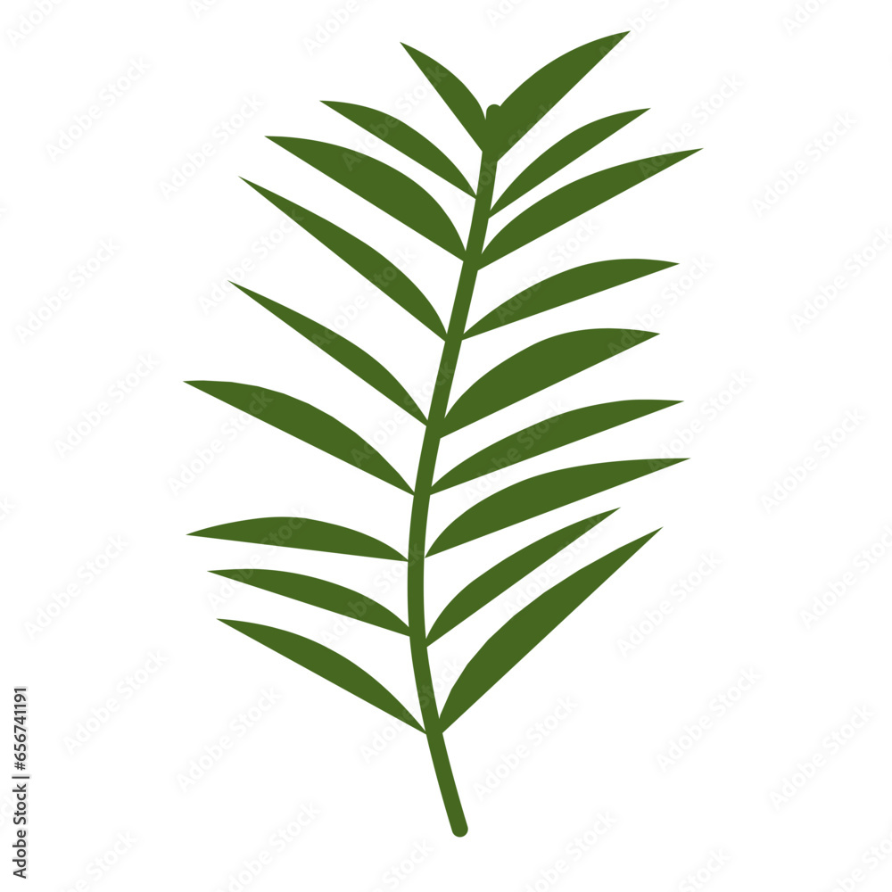 Green botanical leaves Green botanical leaves