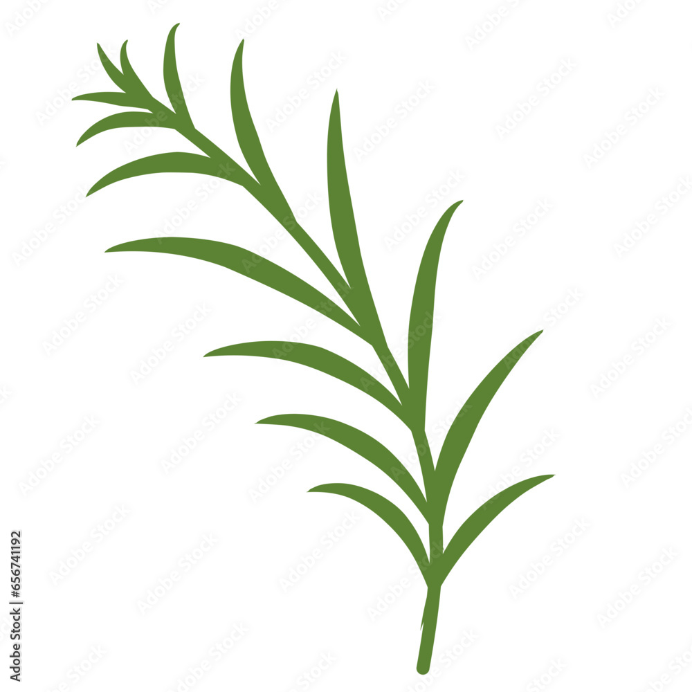 Green botanical leaves Green botanical leaves