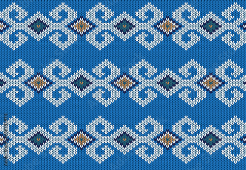 Christmas fair isle pattern background for fashion textiles, knitwear and graphics