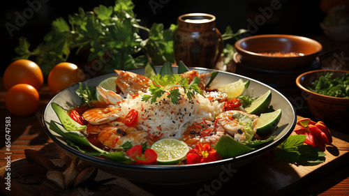 Thai food  typical dishes of Thailand