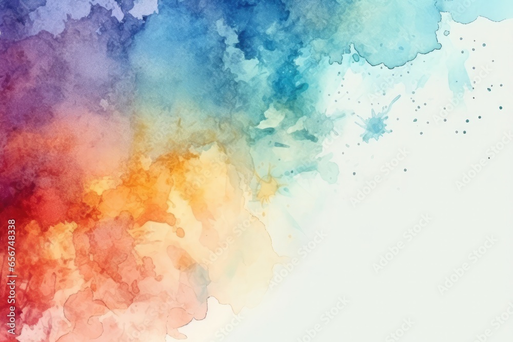Vibrant watercolor illustration for your designs
