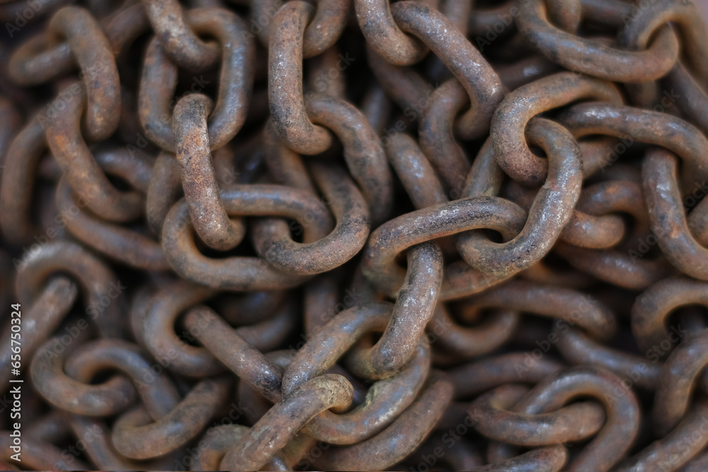 a tangled bunch of old rusty dirty blur chain a tangled bunch of old rusty dirty blur chain