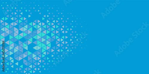  Multicolored abstract Triangle background with variety of triangular shapes and colors, triangles or concave with Copy space 