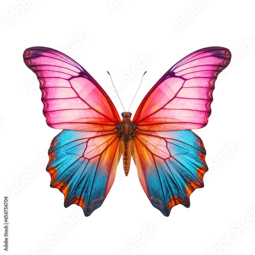 Beautiful and rare butterfly isolated on transparent background
