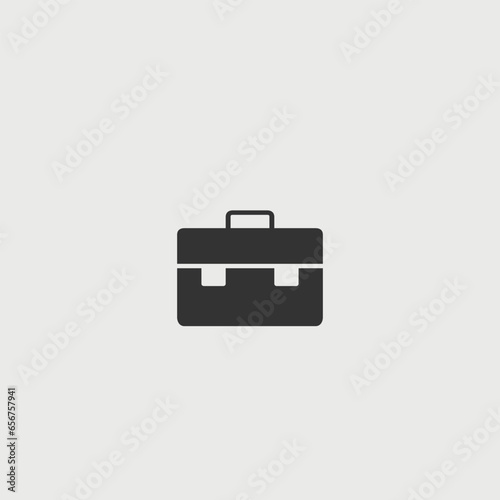 Briefcase vector icon illustration sign