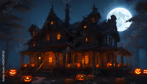 halloween background idea design decoration 3d render