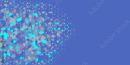  Multicolored abstract Triangle background with variety of triangular shapes and colors, triangles or concave with Copy space 