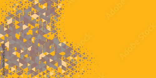  Multicolored abstract Triangle background with variety of triangular shapes and colors, triangles or concave with Copy space 