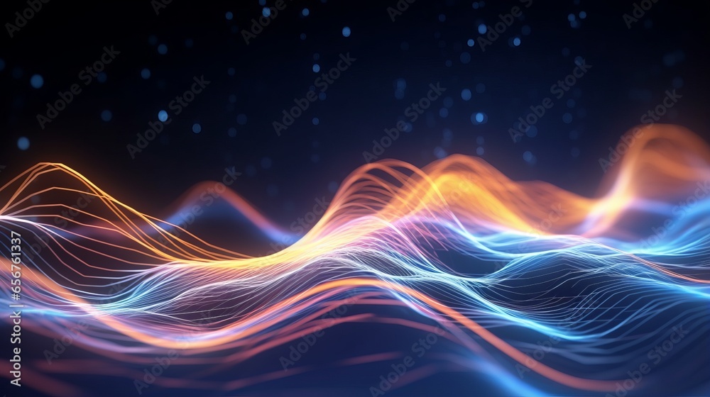 Photo of a mesmerizing wave of light in motion