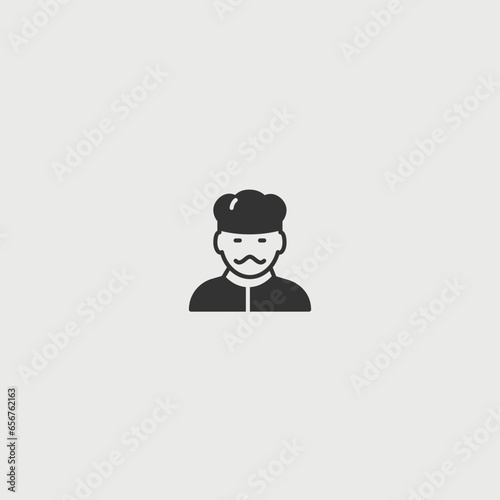 Chef vector icon illustration sign