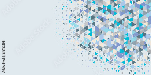  Multicolored abstract Triangle background with variety of triangular shapes and colors, triangles or concave with Copy space 