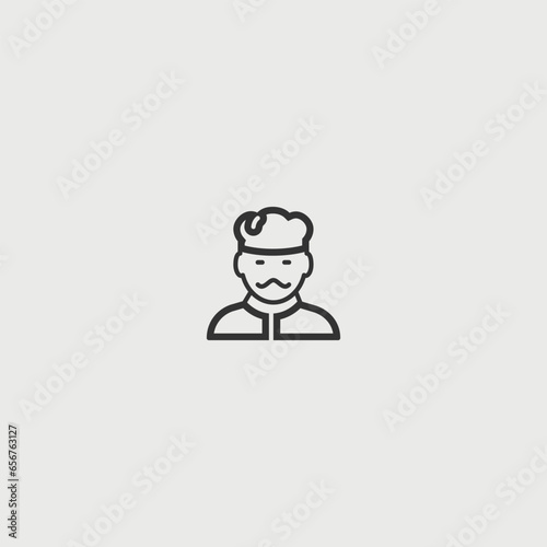 Chef vector icon illustration sign