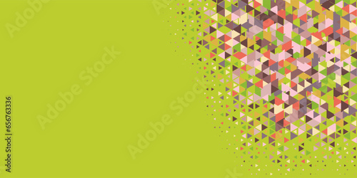  Multicolored abstract Triangle background with variety of triangular shapes and colors, triangles or concave with Copy space 