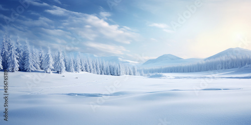 winter landscape, cold, christmas, snow,  © RemsH