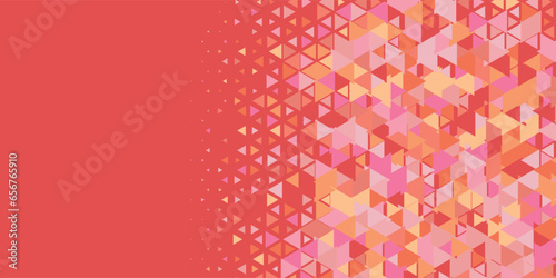  Multicolored abstract Triangle background with variety of triangular shapes and colors, triangles or concave with Copy space 