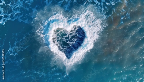 Whispers of Love: The Story of Waves and Hearts © nishihata