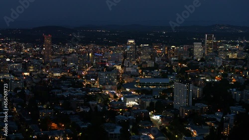 Beautiful City Lights From Above photo