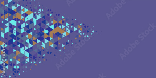  Multicolored abstract Triangle background with variety of triangular shapes and colors, triangles or concave with Copy space 