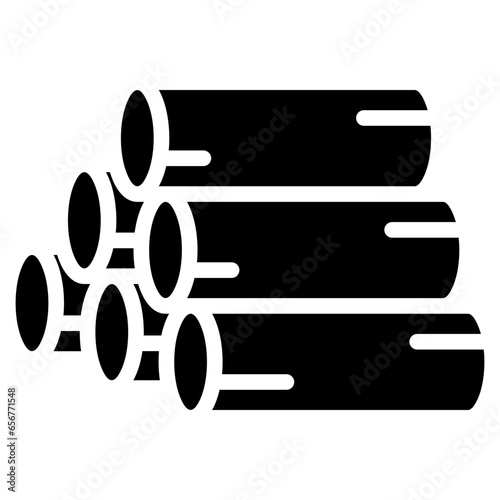 Raw Materials Glyph Icon