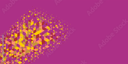  Multicolored abstract Triangle background with variety of triangular shapes and colors, triangles or concave with Copy space 