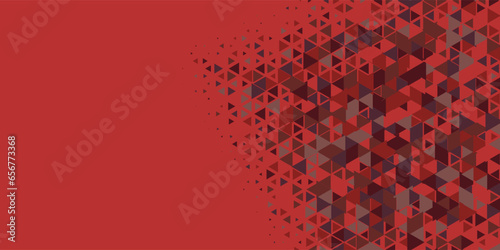  Multicolored abstract Triangle background with variety of triangular shapes and colors, triangles or concave with Copy space 