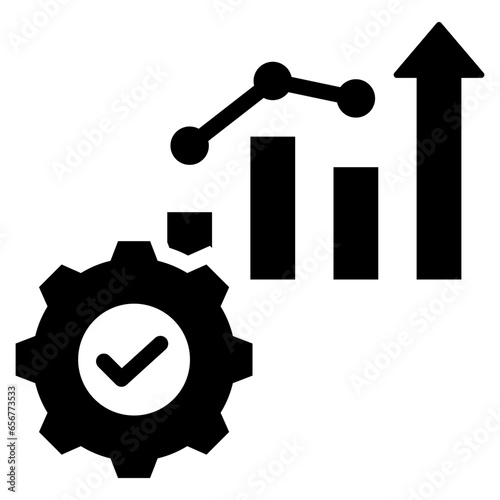 Productivity Growth Glyph Icon