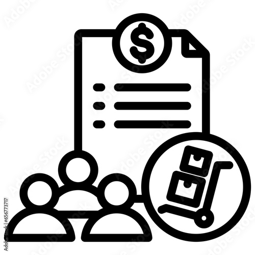 Purchasing Department Outline Icon