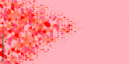 Multicolored abstract Triangle background with variety of triangular shapes and colors, triangles or concave with Copy space 