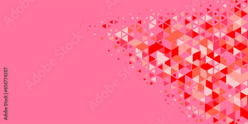  Multicolored abstract Triangle background with variety of triangular shapes and colors, triangles or concave with Copy space 