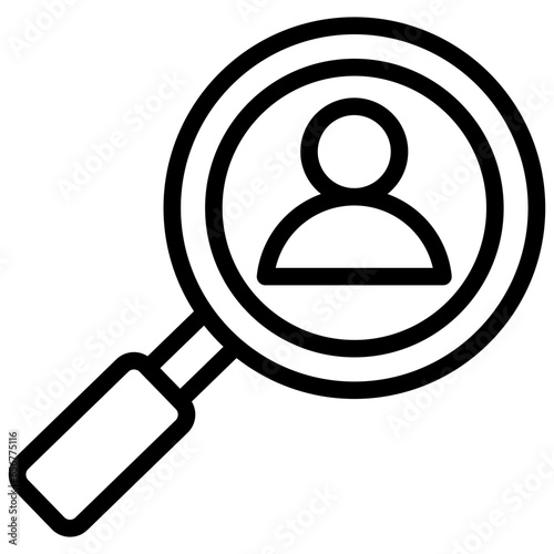 Human Research Outline Icon