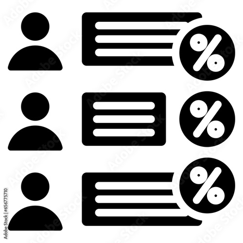 Opinion Polls Glyph Icon