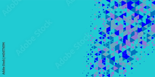  Multicolored abstract Triangle background with variety of triangular shapes and colors, triangles or concave with Copy space 