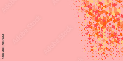  Multicolored abstract Triangle background with variety of triangular shapes and colors, triangles or concave with Copy space 