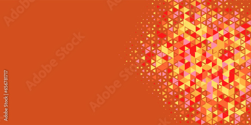  Multicolored abstract Triangle background with variety of triangular shapes and colors, triangles or concave with Copy space 